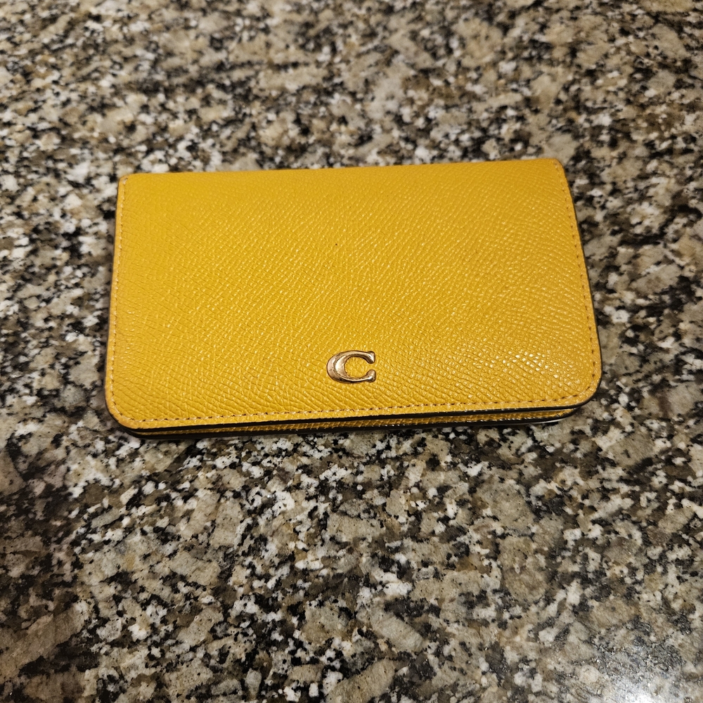 MINT COACH Essential Slim Card Case - Mustard Yellow